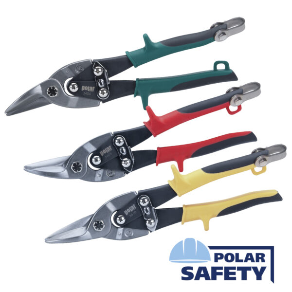 Tethered metal cutting shears