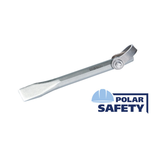 Tethered flat chisels