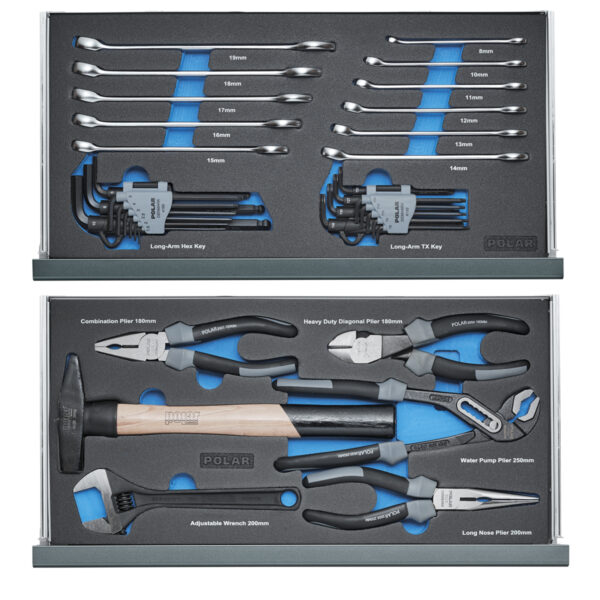 Tool box with tool assortment - 119 tools - Image 3