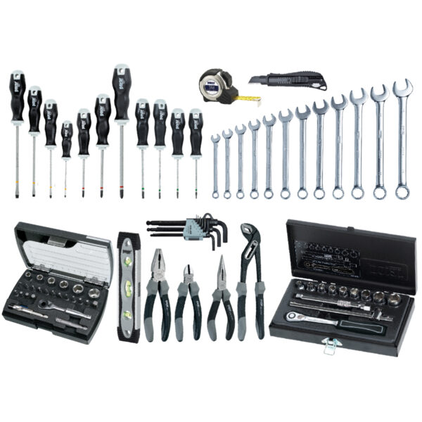 ROLLER Tool trolley with tool assortment - 76 tools - Image 2
