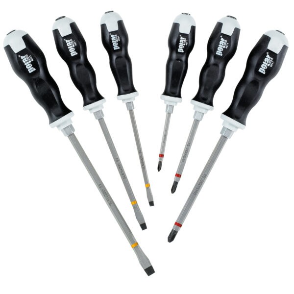 Screwdriver set with impact cap - 6 pcs.