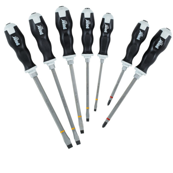 Screwdriver set with impact cap - 7 pcs.