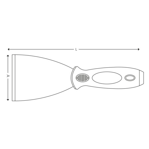 Scraper, straight - 75 mm - Image 2