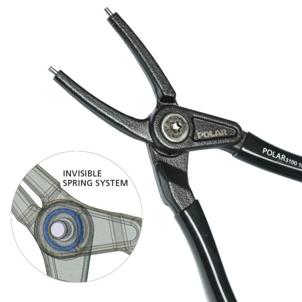 Pliers with straight jaws - internal circlips - Image 2