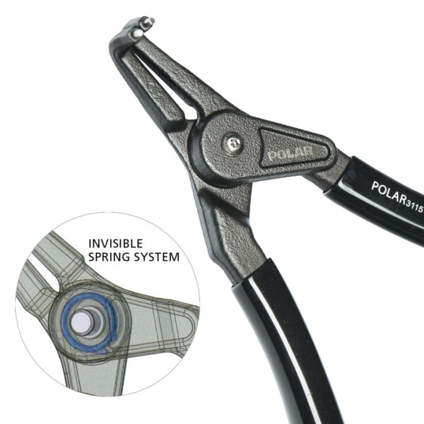 Pliers with nose bent 90° - external circlips - Image 2