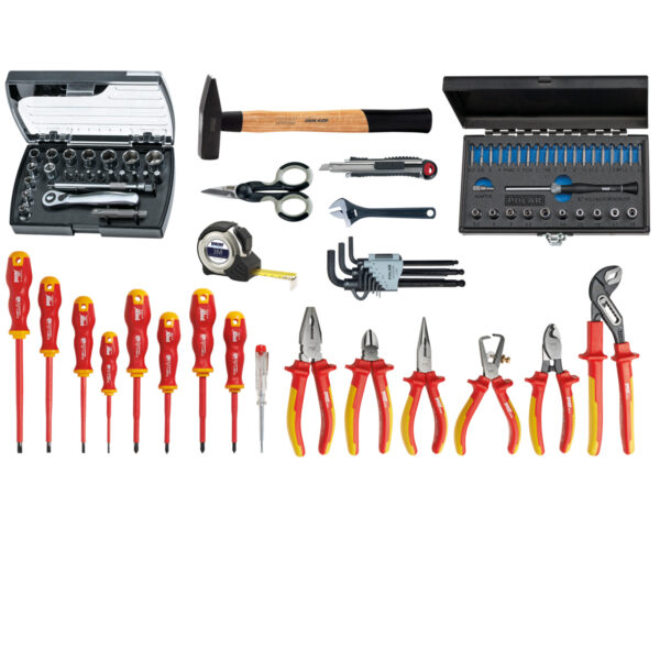 LIGHT Tool trolley with tool assortment - 83 tools - Image 2