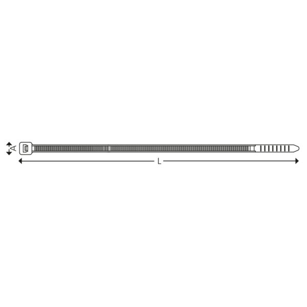 UV Cable ties - reuseable (100 pcs.) - Image 5