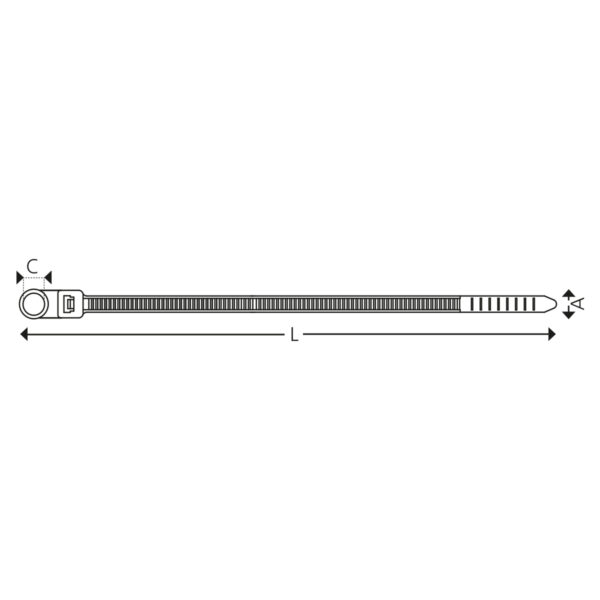 UV Mounted head ties (100 pcs.) - Image 4