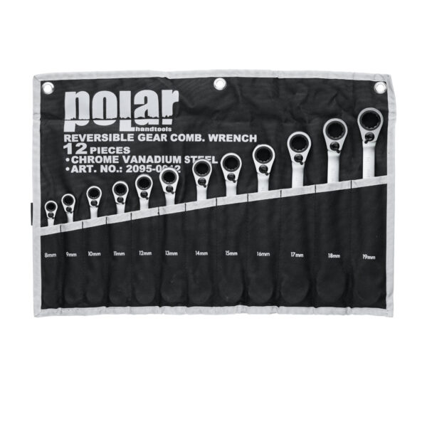 Reversible gear combination wrench set - 12 pcs. - Image 4