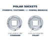 1/2” 6-point long inch sockets - Image 3