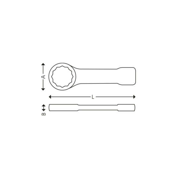 Slogging ring wrench, DS type - Image 2