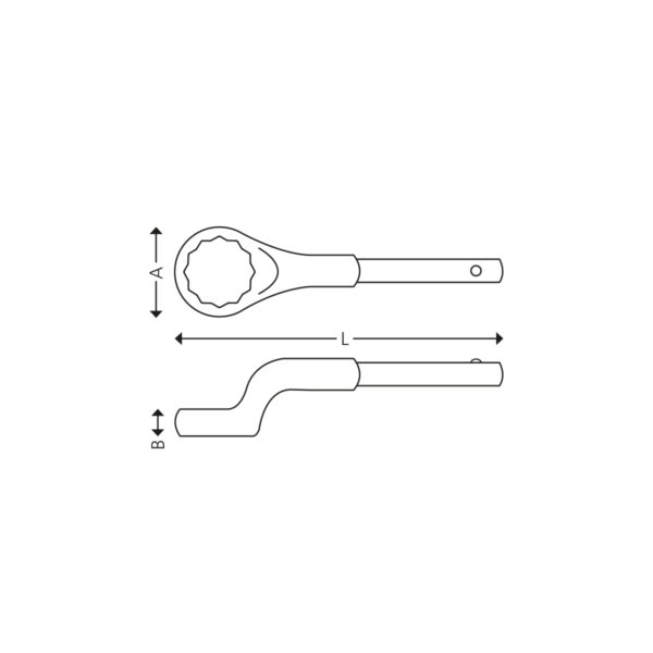 Offset Heavy-Duty ring wrenches - Image 2