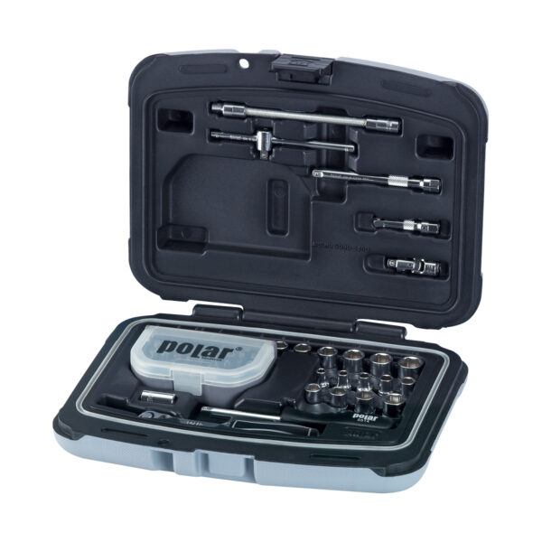 1/4” metric and inch socket wrench set