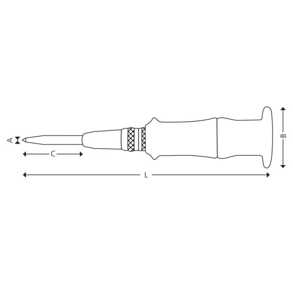 Automatic center punch with handle - Image 2