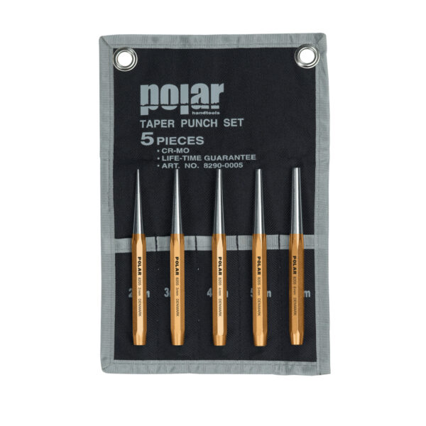 Assortment with 5 taper punches